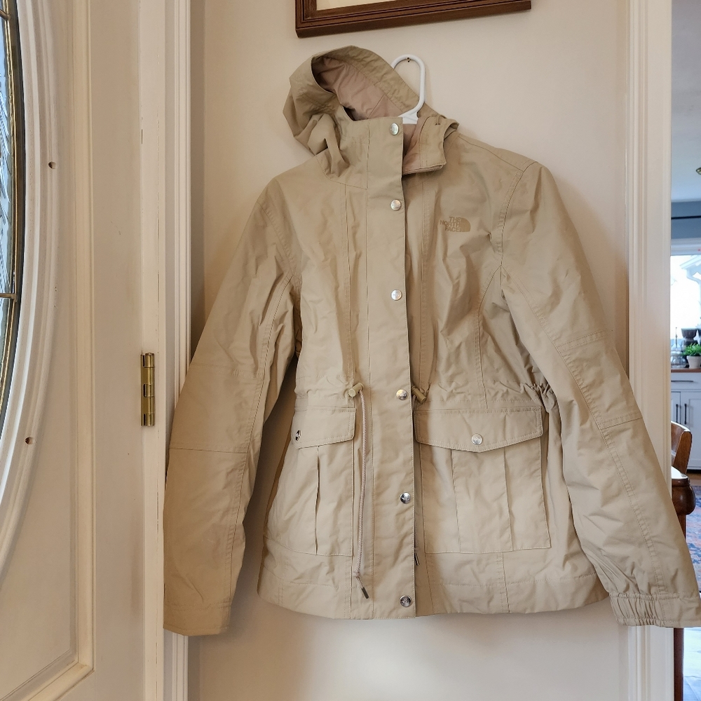 North Face raincoat, size large